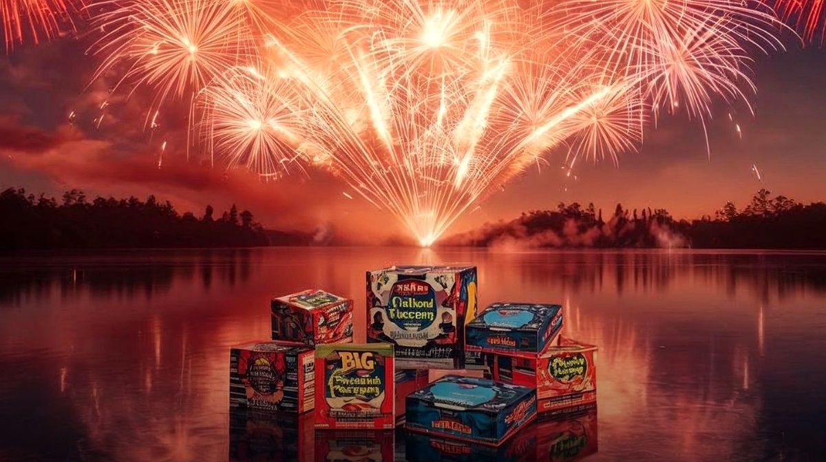 Family packs fireworks